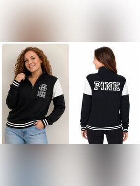 PINK Victoria’s Secret 1/2 half zip pullover
Size small